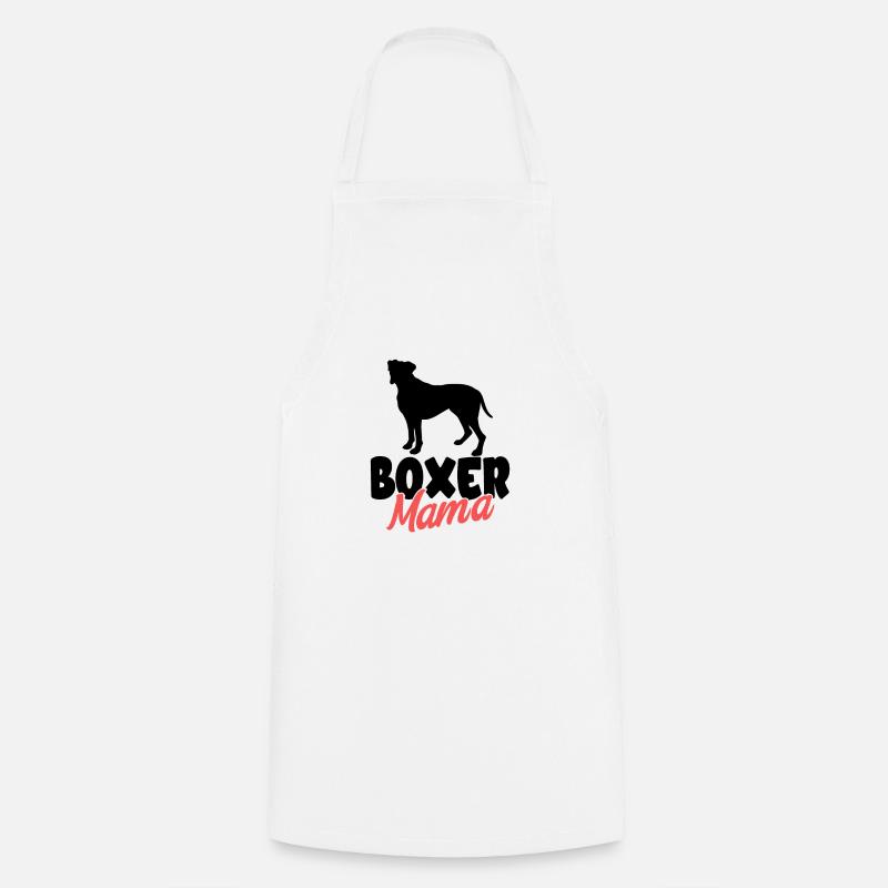Deutscher Boxer - Kochschürze - Weiß