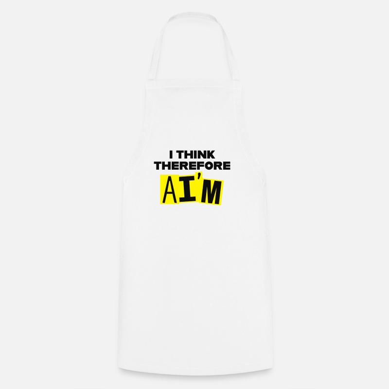 Therefore AI think - Cooking Apron - white