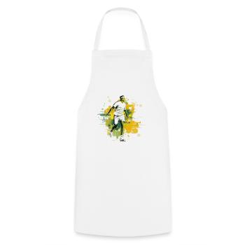Tennis - Tablier de cuisine - blanc - Devant - AI Model Male 185 dark (185cm)