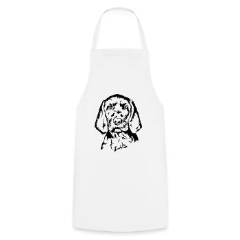 Vizsla Wirehaired Portrait Dog Dogs Wilsigns - Cooking Apron - white - Front - AI Model Male 185 dark (185cm)