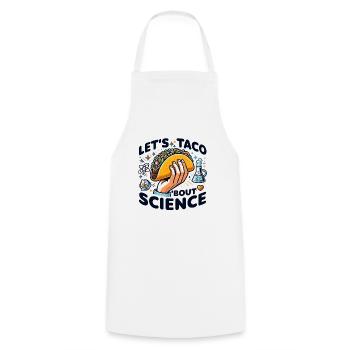 Let's Taco Bout Science Teacher Student Funny Joke - Cooking Apron - white - Front - AI Model Male 185 dark (185cm)