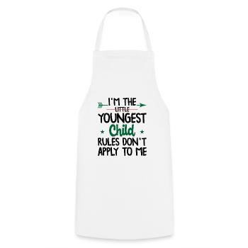 Family Kids Siblings Funny Gift Idea - Cooking Apron - white - Front - AI Model Male 185 dark (185cm)