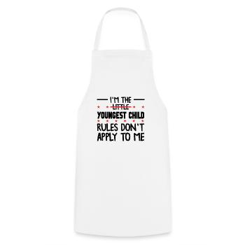 Family Kids Siblings Funny Gift Idea - Cooking Apron - white - Front - AI Model Male 185 dark (185cm)