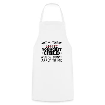 Family Kids Siblings Funny Gift Idea - Cooking Apron - white - Front - AI Model Male 185 dark (185cm)