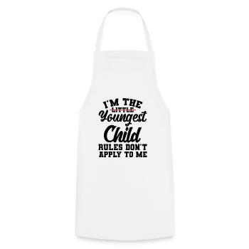 Family Kids Siblings Funny Gift Idea - Cooking Apron - white - Front - AI Model Male 185 dark (185cm)