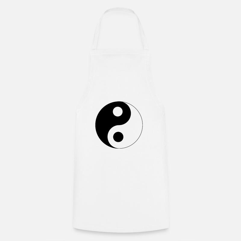 YIN YANG - Tablier de cuisine - blanc
