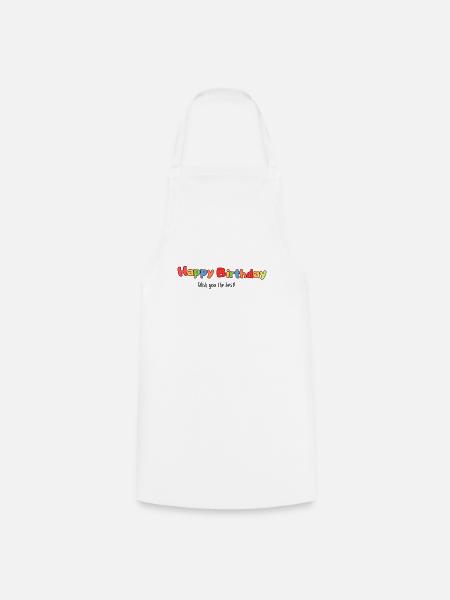 Happy Birthday - Cooking Apron - white