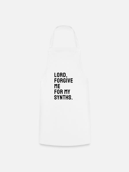 Synth Techno Electro musik geschenk - Kochschürze - Weiß