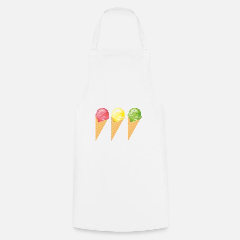 Eis ... - Kochschürze - Weiß