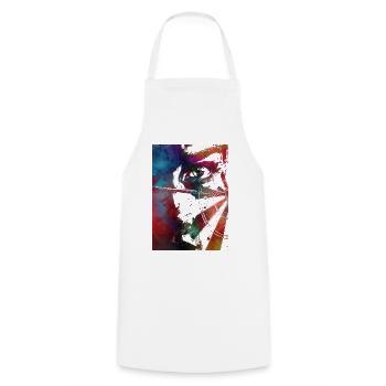 Fléchettes sport art #darts #sport - Tablier de cuisine - blanc - Devant - AI Model Male 185 dark (185cm)