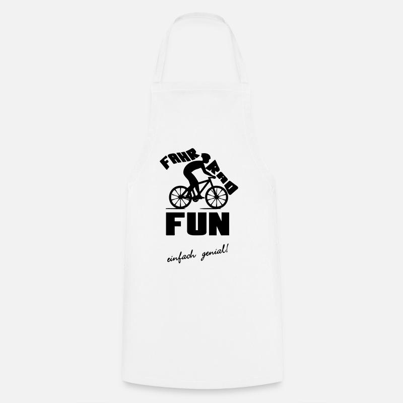 Fahrrad Fun Radfahrer Rad Sport Freizeit Geschenk - Kochschürze - Weiß