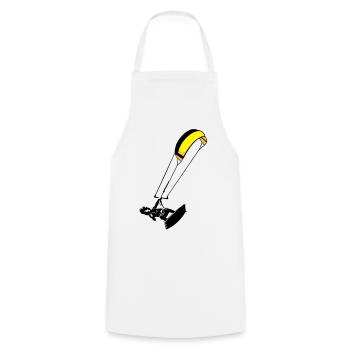 kite-surf - Kochschürze - Weiß - Vorne - AI Model Male 185 dark (185cm)