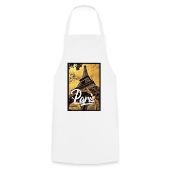 Paris - Tablier de cuisine - blanc - Devant - AI Model Male 185 dark (185cm)