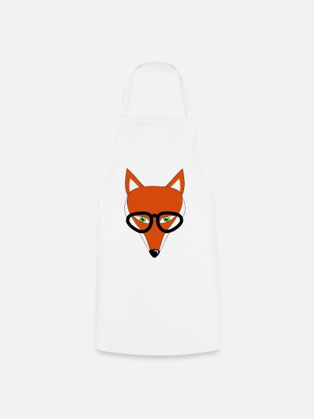 fox - Cooking Apron - white