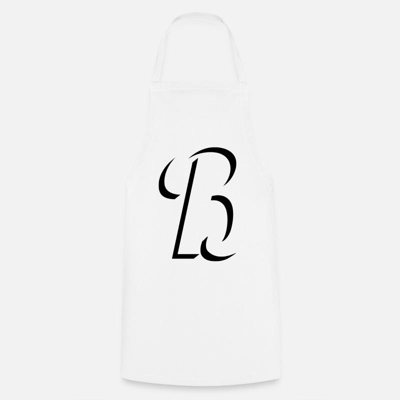 Letter B, name, the letter B - Cooking Apron - white
