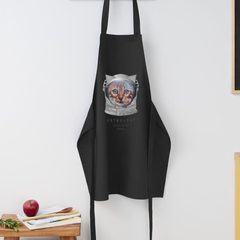 Astro chat Chat de l’espace Chat astronaute Chat dans l’espace Tablier de cuisine