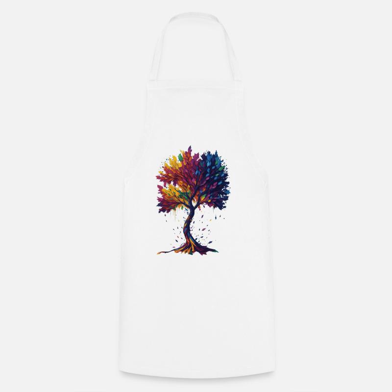 Arbre de vie - Tablier de cuisine - blanc
