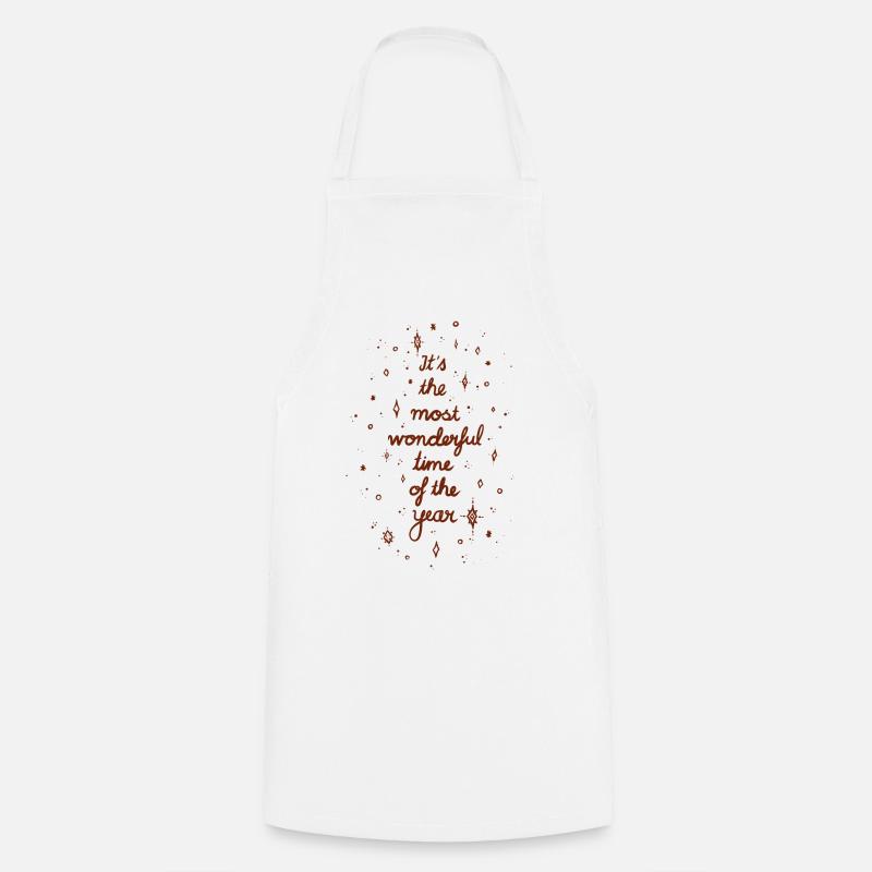 Fêtes - Tablier de cuisine - blanc