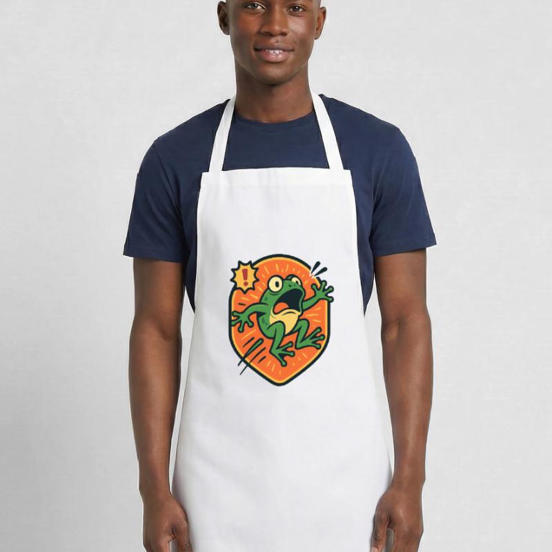 Badge Panic Frog Tablier de cuisine