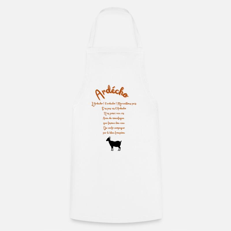 Ardèche design - Cooking Apron - white