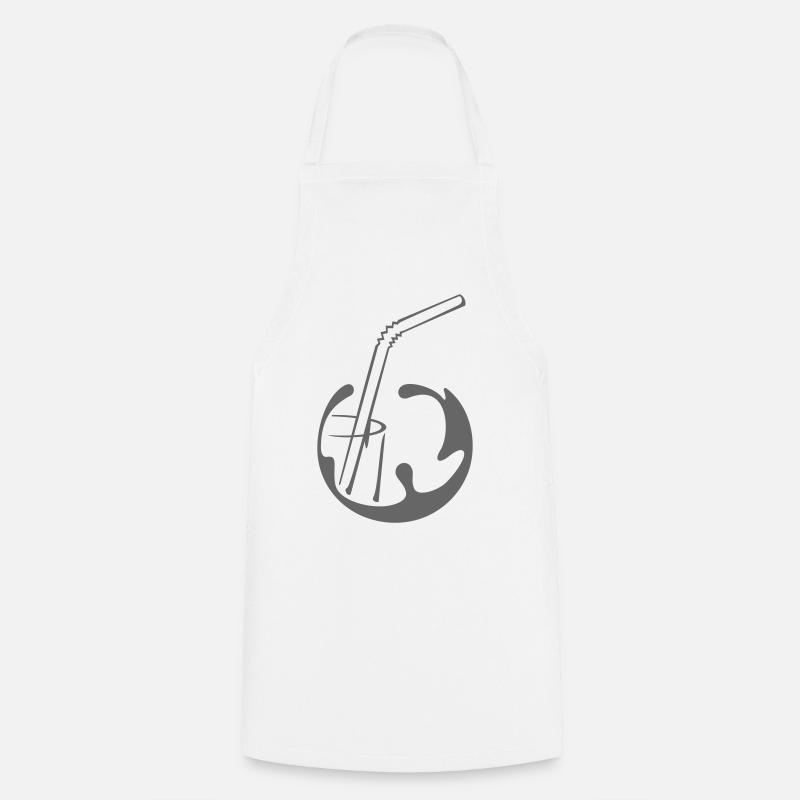 Straw - Cooking Apron - white