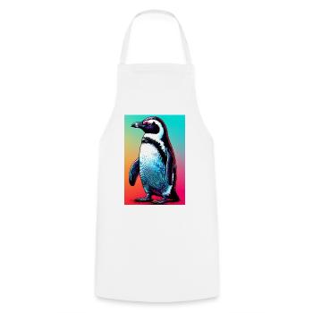 penguin - Cooking Apron - white - Front - AI Model Male 185 dark (185cm)