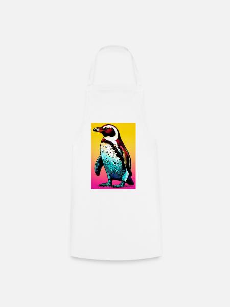 Pinguin - Kochschürze - Weiß