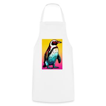 penguin - Cooking Apron - white - Front - AI Model Male 185 dark (185cm)
