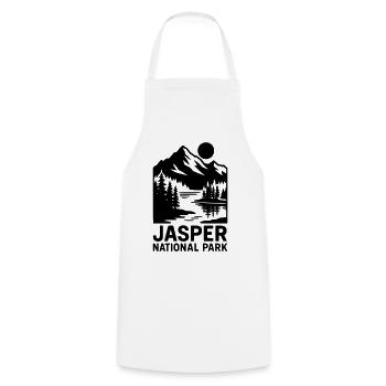 Jasper National Park - Cooking Apron - white - Front - AI Model Male 185 dark (185cm)
