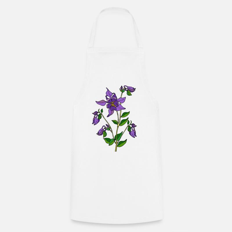 Blumen - Kochschürze - Weiß