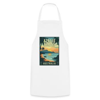 Découvrez Tropical Paradise Airlie Beach Australie - Tablier de cuisine - blanc - Devant - AI Model Male 185 dark (185cm)