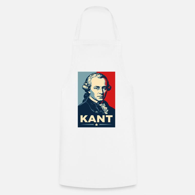 Portrait rétro du philosophe d’Emmanuel Kant - Tablier de cuisine - blanc