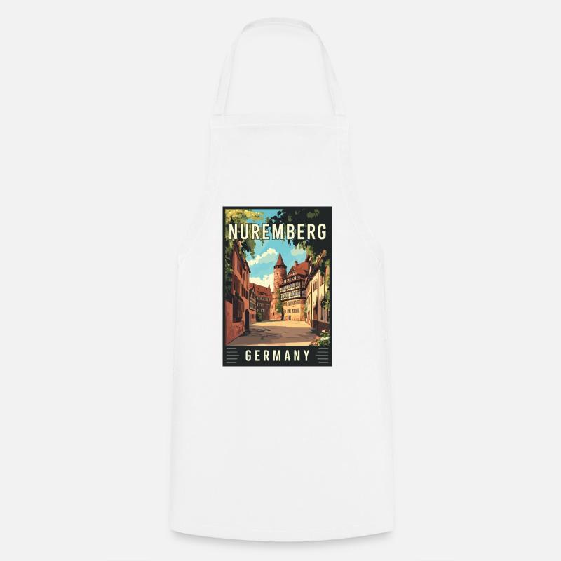 Experience Stunning Historic Nuremberg in Germany - Cooking Apron - white