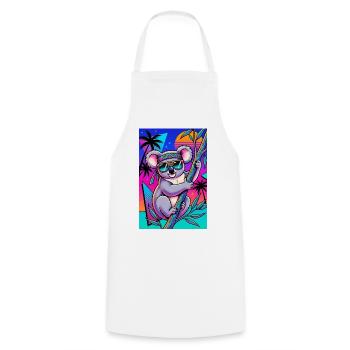 Koala - Tablier de cuisine - blanc - Devant - AI Model Male 185 dark (185cm)