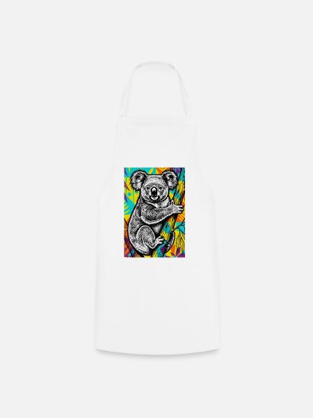 Koala - Kochschürze - Weiß
