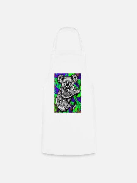 Koala - Kochschürze - Weiß