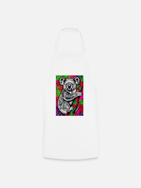 Koala - Kochschürze - Weiß