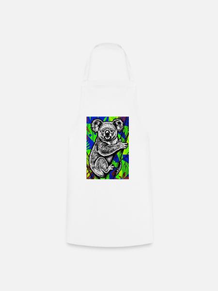 Koala - Kochschürze - Weiß