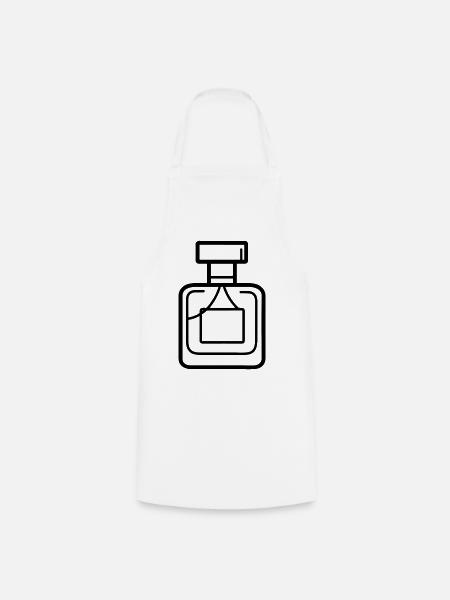 Parfümflasche - Kochschürze - Weiß