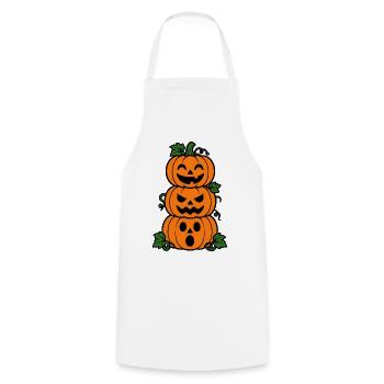 Halloween Kürbisse Gestapelt Gruselig Shirt - Kochschürze - Weiß - Vorne - AI Model Male 185 dark (185cm)