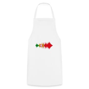 Portugal Flag Used Look Portuguese Flag - Cooking Apron - white - Front - AI Model Male 185 dark (185cm)
