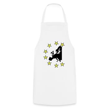 europa - Kochschürze - Weiß - Vorne - AI Model Male 185 dark (185cm)