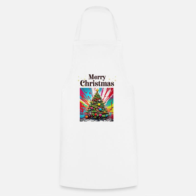 Noël - Tablier de cuisine - blanc
