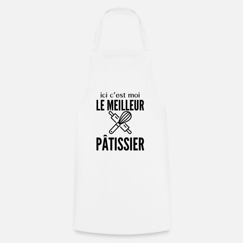 I'M THE BEST PASTRY CHEF HERE - Cooking Apron - white