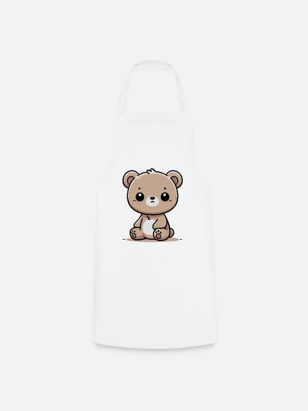 Teddybär - Kochschürze - Weiß