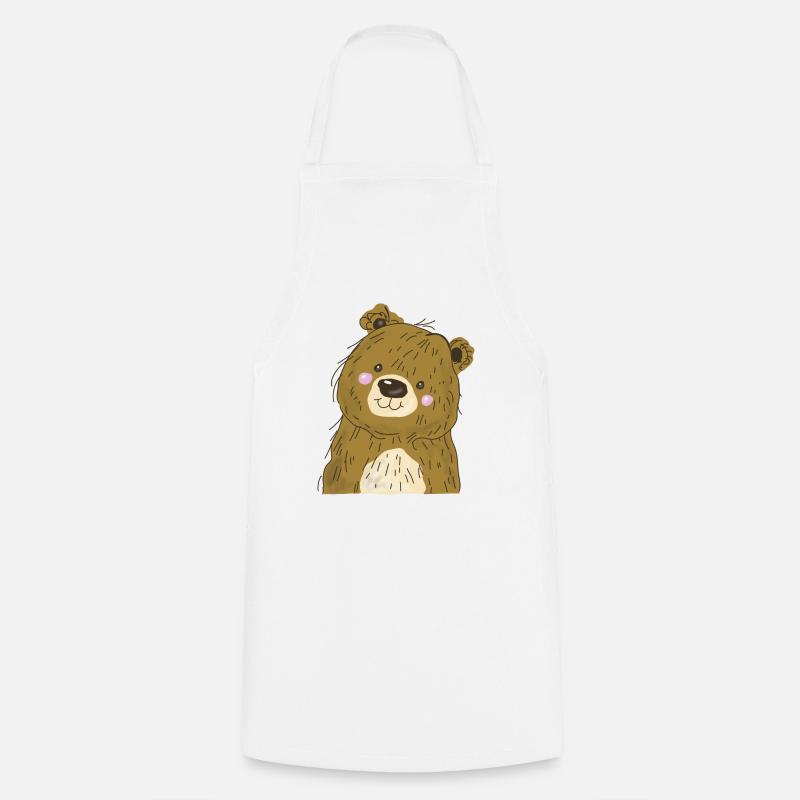 Bear cub - Cooking Apron - white