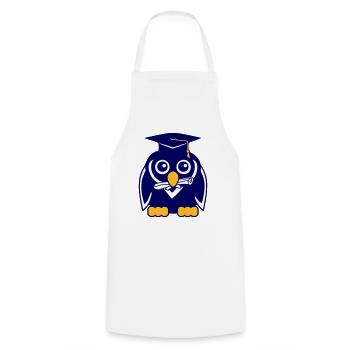Penguin Graduation Abitur College School Certificate - Tablier de cuisine - blanc - Devant - AI Model Male 185 dark (185cm)