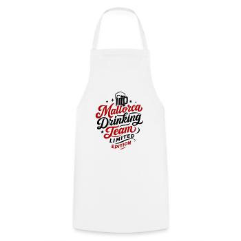 Mallorca Drinking Team Malle - Tablier de cuisine - blanc - Devant - AI Model Male 185 dark (185cm)