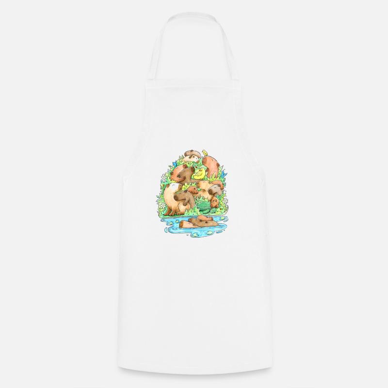 Capybara - Tablier de cuisine - blanc