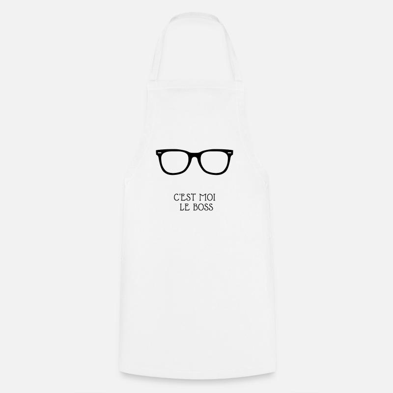 c est moi le boss 2 - Tablier de cuisine - blanc